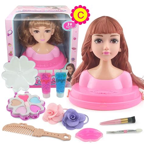 makeup doll head toy